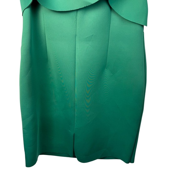 Eliza J Womens Dress 20W One Shoulder Ruffle Party Cocktail Emerald Green - Picture 9 of 10
